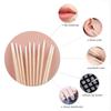 100/500/1000 Stück Einweg-Ultrasmall-Wattestäbchen-Bürste Fusselfrei Mikro-Holz Make-up-Pinsel Wimperntattoo-Reinigung, Tattoo-Zubehör