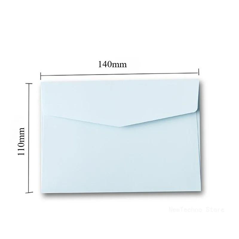 10pcs/set Candy Color Envelopes Blank Envelopes DIY Multi-function Craft Paper Envelope For Letter Postcards Wedding Invitation