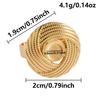 1/5 Stück Echtvergoldeter Cabochon-Ring Rund Oval Leere Tablettbasis Edelstahlringe Für Damen Herren Handgefertigte Emaille-Accessoires