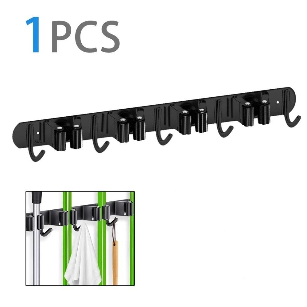 

Wall-Mounted Tool Storage Self Heavy-Duty Kitchen Storage Rack Metal Tool Rack Garden Tools чёрный