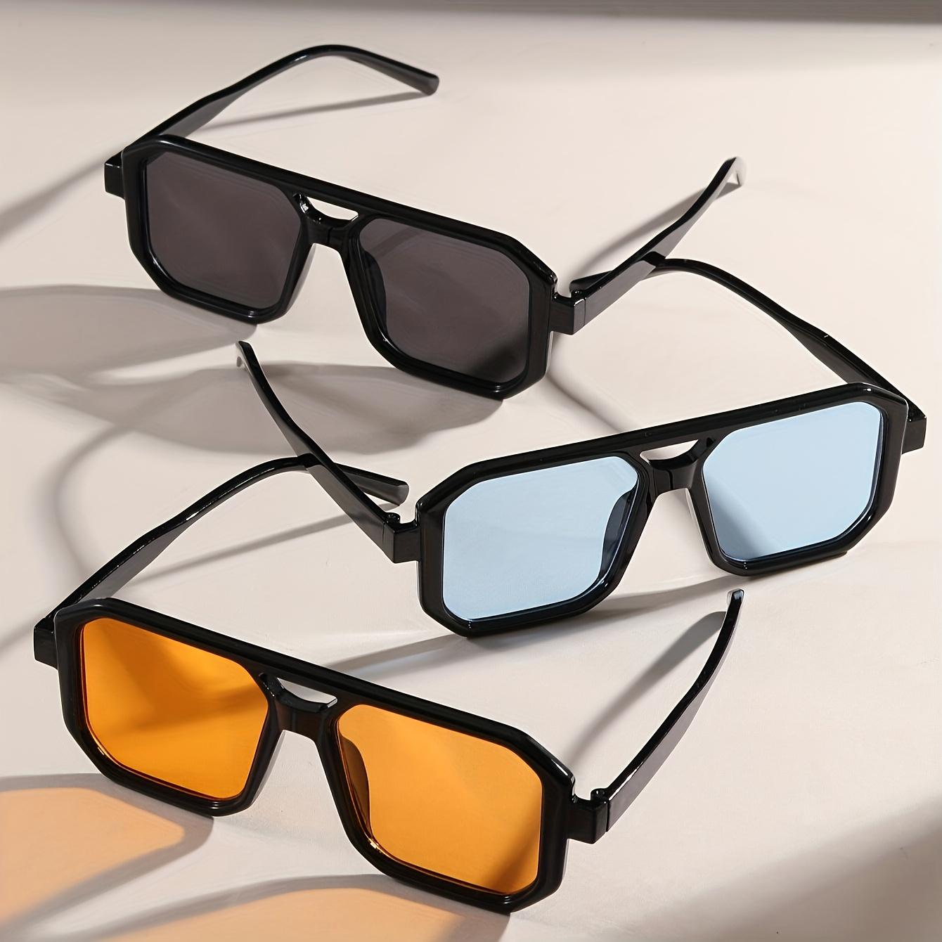 

3 шт. Ретро прямоугольные модные декоративные очки, мужские и женские панк-вечеринки клуба 3pcs