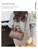 2025 Autumn/Winter Vintage Woven Women's Pillow Shoulder Bag