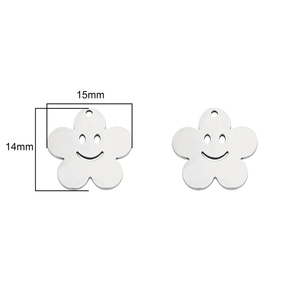 4 buc/sac de înaltă calitate, netedă, oțel inoxidabil 304, brelocuri, inimă, fluturi, flori, pandantive, pentru coliere personalizate, brățări, bijuterii, bricolaj.