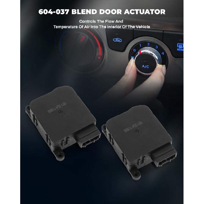 

LUJUNTEC 2 шт. Привод заслонки смешивания заменяет 604-037 Замена для Dodge Nitro 2007-2011 для Jeep Liberty 2008-2012, Привод воздушной заслонки, Смешивание ОВКВ