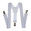 Kids Polka Dot Suspenders 3 Clips Y Back Elastic Adjustable Braces