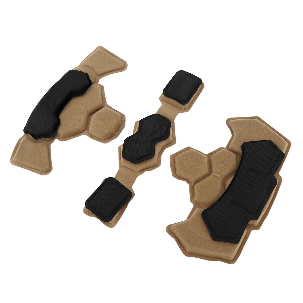 Helmet Padding Kit Memory Foam Pad Protective Mat Universal Motorcycle Bike Bicycle Cushions Waterproof Desert Color