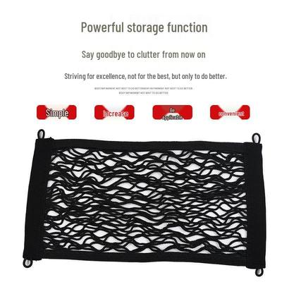 Dual-Layer Mesh Storage Bag for Electric Scooter Front Basket