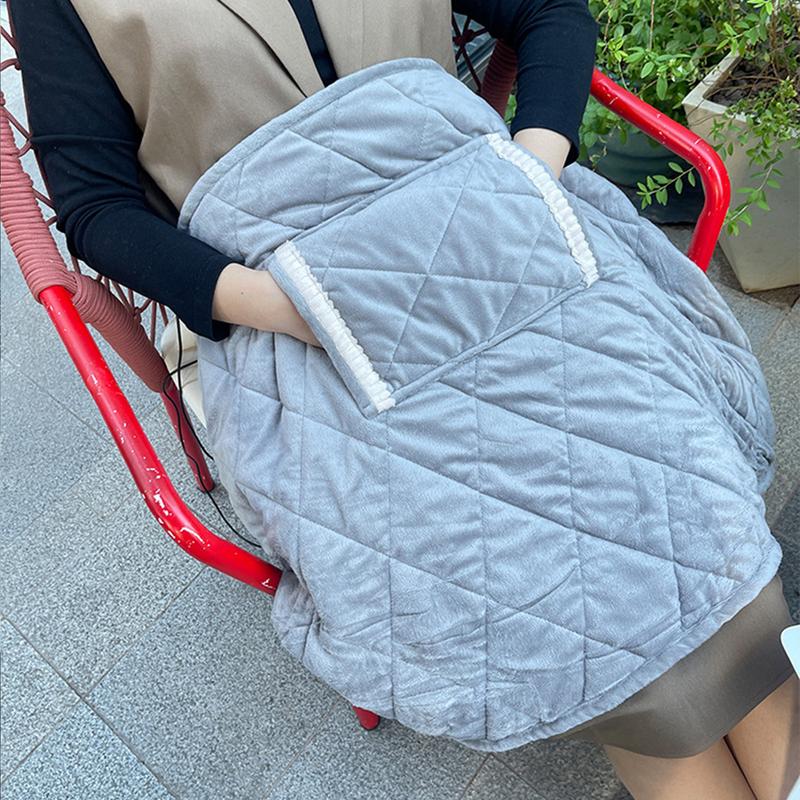 Electric Heater Blanket USB Cordless Heated Blanket Washable Safe Heating Blanket Nap Soft Heating Pocket Blanket Shawl