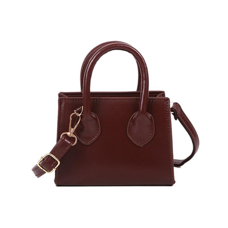 High-end small bag women's 2025 new trendy chic mini hand-to-hand small square bag foreign style simple one-shoulder crossbody bag