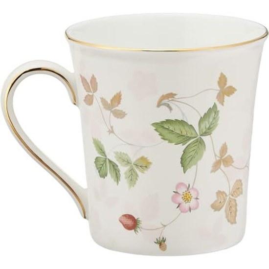 Wedgwood Official Wedding Wrapping Wild Strawberry Pastel Mug Cup Pair 300ml Pink Green Tableware Gift Celebration Present Couple Imported Product