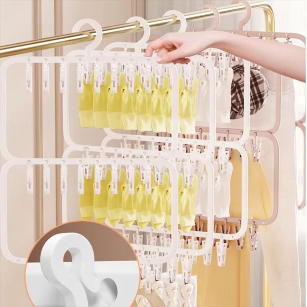 18/26 Clip Clothes Drying Rack Traceless Drying Clip  for Drying Underwear Towel Socks Baby Clothes
