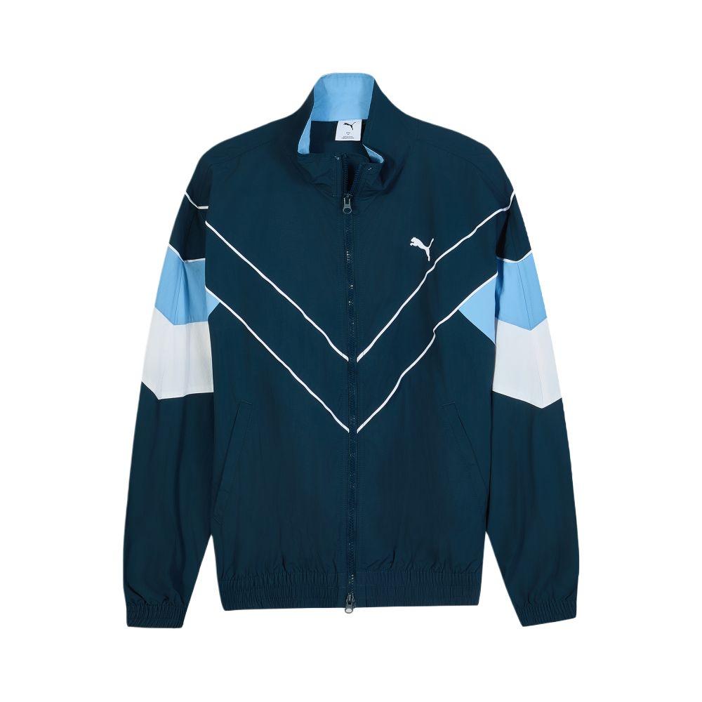 Puma Retro Colorblock Oversized Brand Logo Comfortable Stand Collar Zip Long Sleeve Jacket Unisex Jackets 634278-06