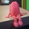 1Pc Brain Bro Funny Desk Decor Brain Sculpture With Movable Joints Quirky Brain Companion Gift Home Office Party Pranks Decor