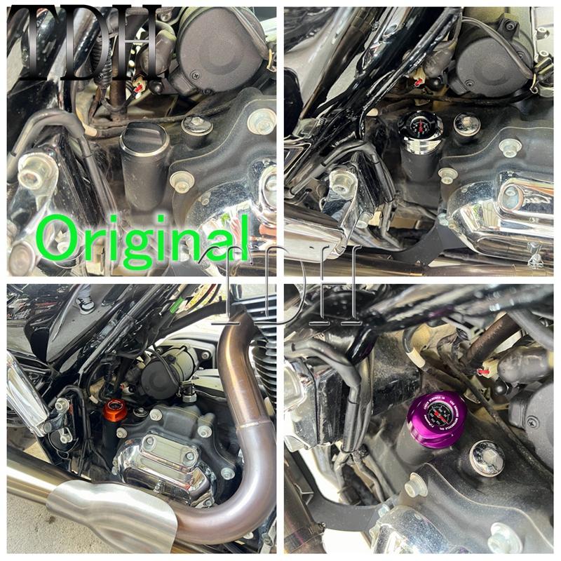 Oil Dipstick w/ Temperature Gauge For Harley Road Glide FLTRX Freewheeler FLRT 17-23 Tri Glide Ultra Classic FLHTCUTG 17-24 FLHP