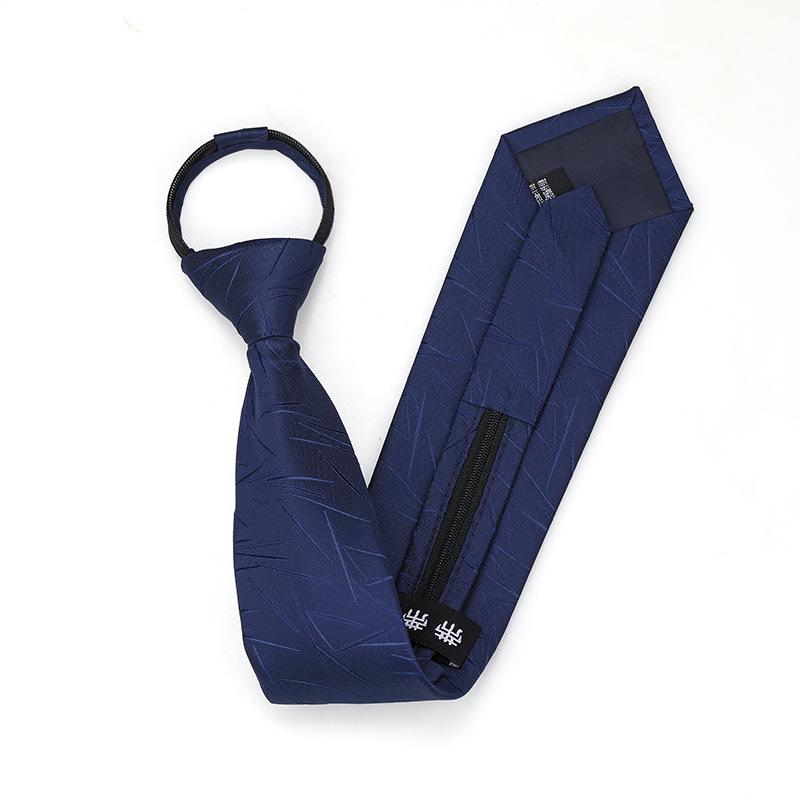 Black Zipper-Free Lazy Blue Men And Women Business Dress Interview To Work Groom Wedding Korean Version Narrow Tie