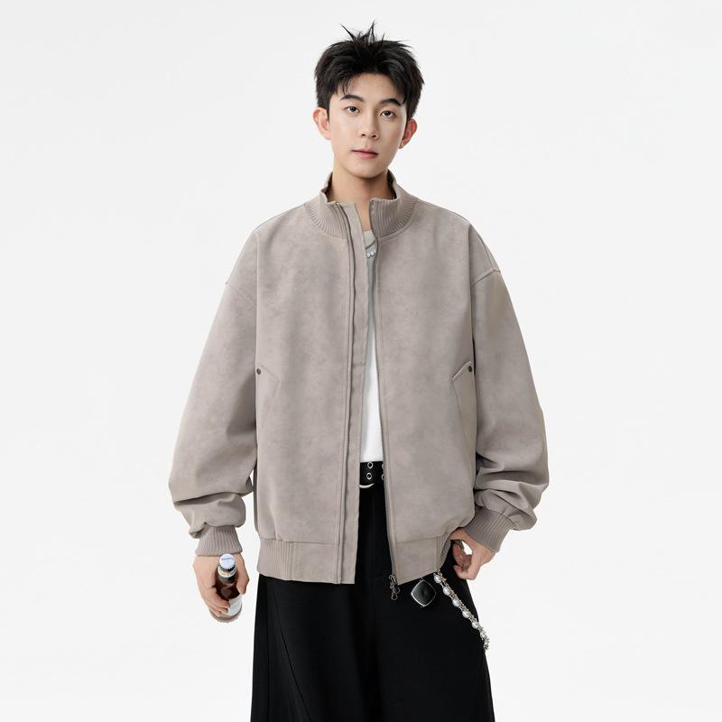 

Men s new leather jacket casual stand-up collar fashion couple top vintage men s jacket 3XL