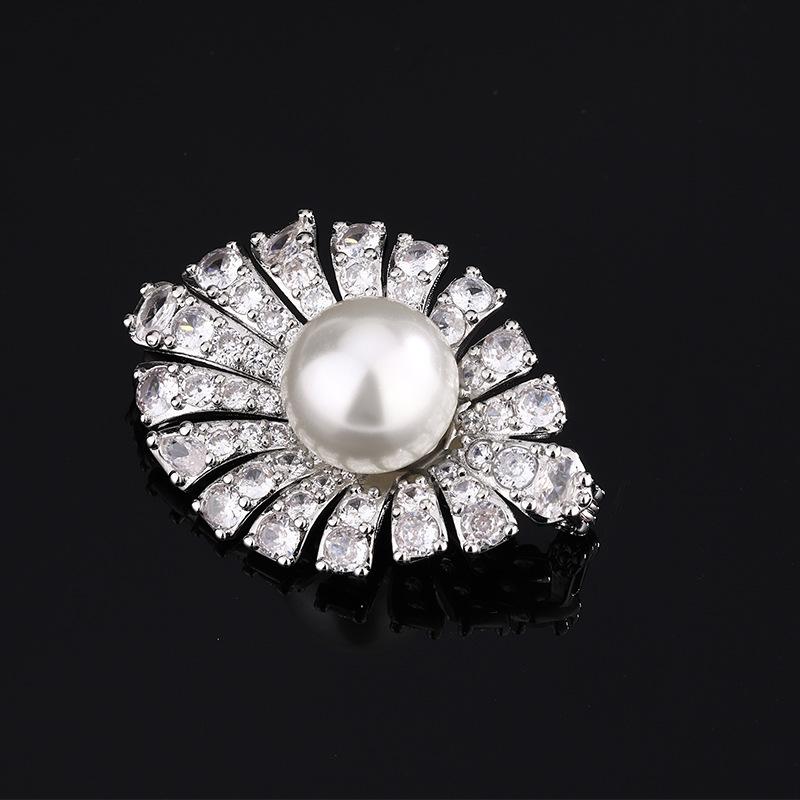 Jewelry Copper Bottom Gold-Plated White Pearl Simple Set 14-12Mm