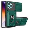 For Honor 400 Lite 5G Case PC+TPU Kickstand Phone Back Cover with Camera Slider