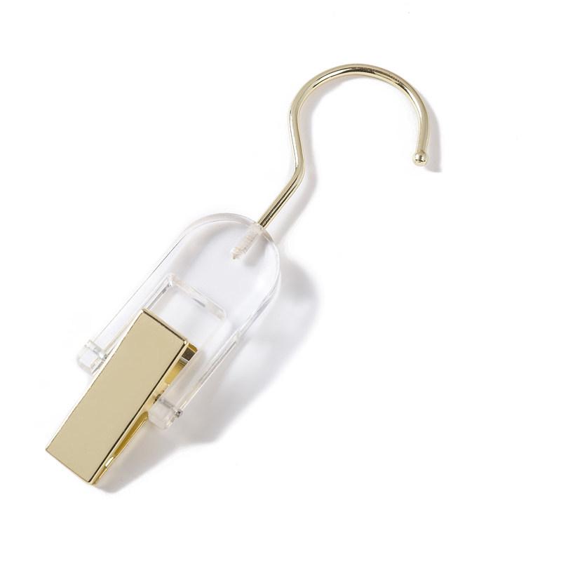 Multi-Purpose S Hook with Clip for Clothes, Coats, Hats, and Shoes