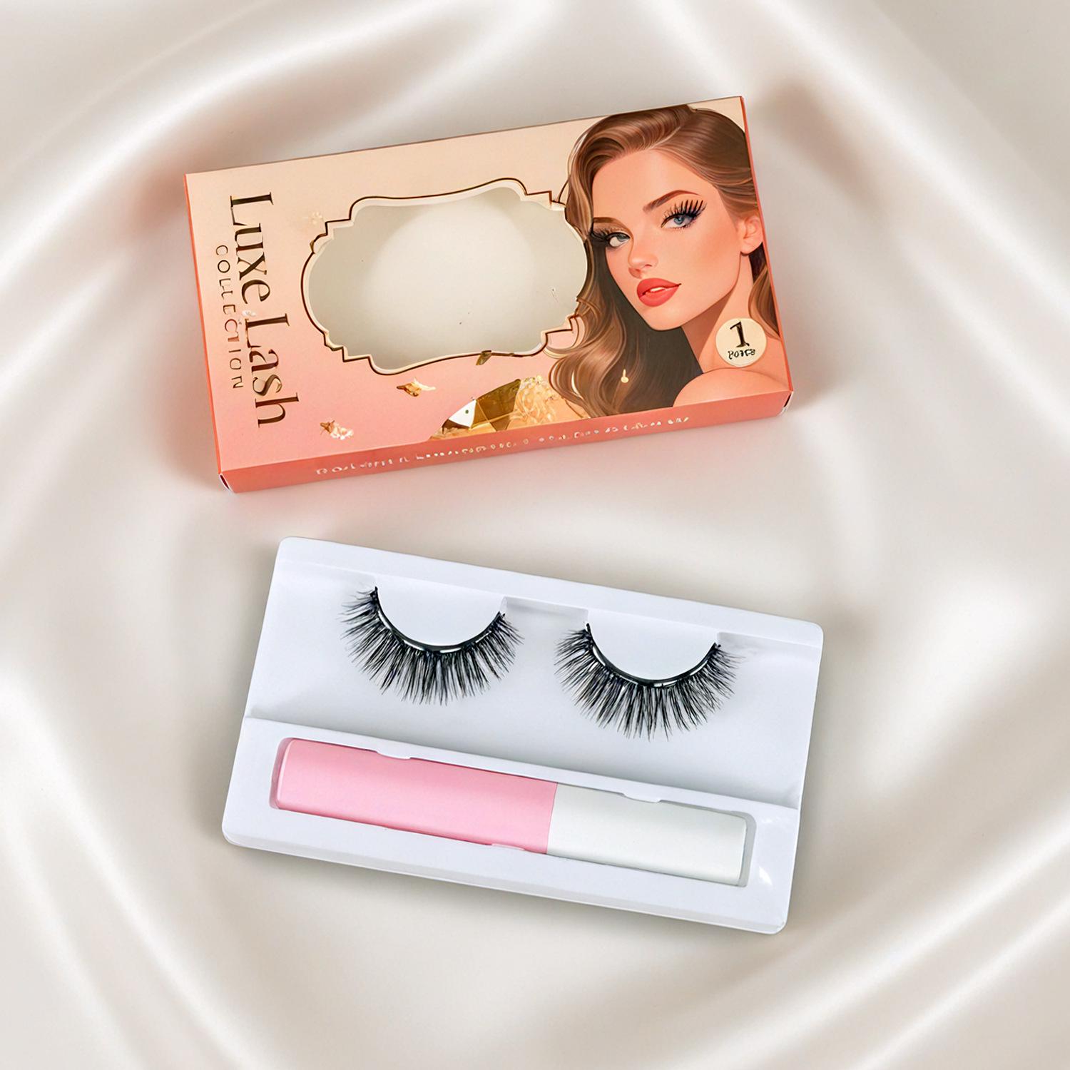 

Магнітні накладні вії в європейському та американському стилі: Природні, густі, видовжені зовнішні куточки.