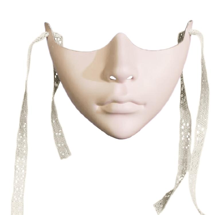 Halloween Costume Mask Phantom Mask White Half Face Mask For Women Men Cosplay Enthusiasts Masquerade Decoration Mask