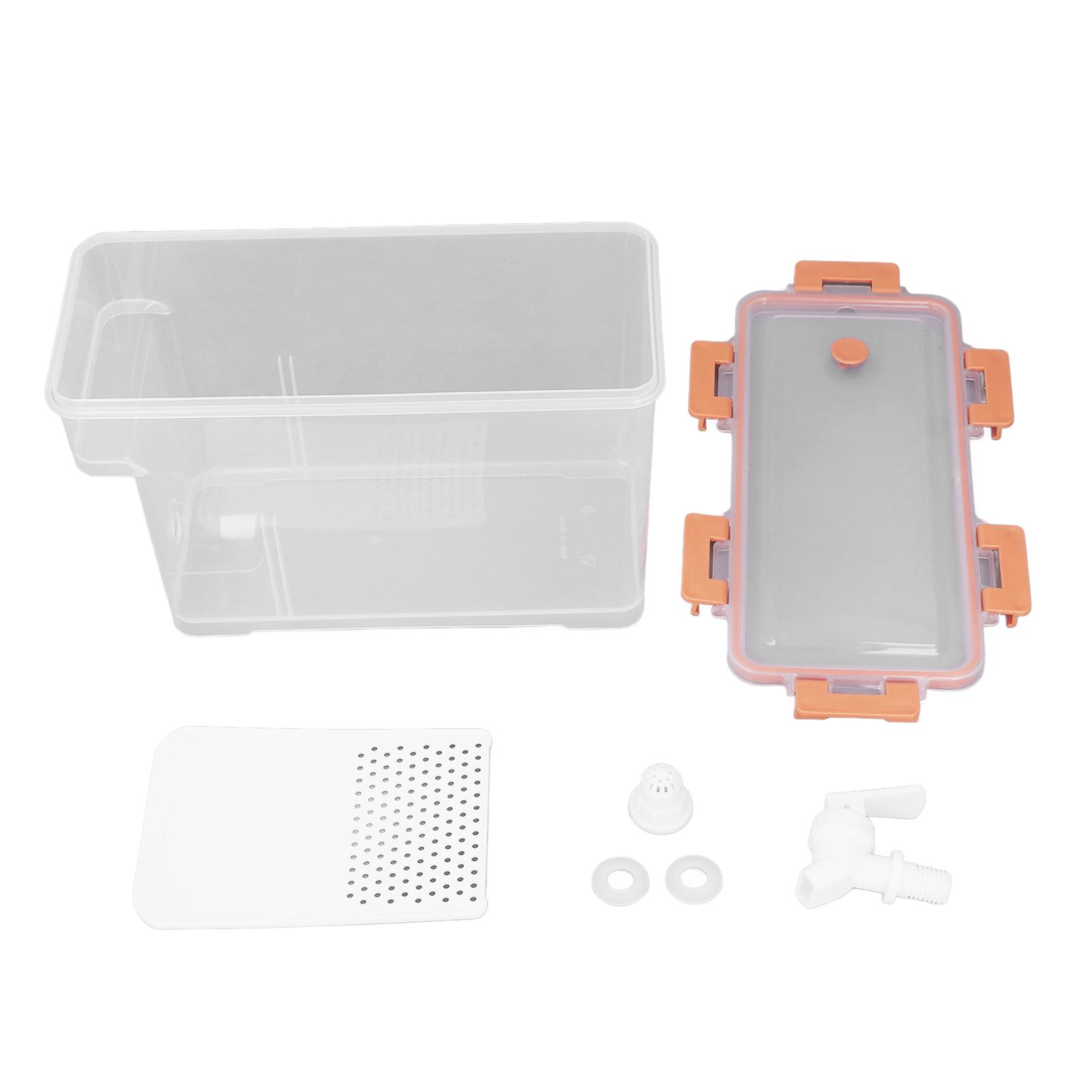 

3.5L Drink Dispenser with Spigot Rubber Ring Safe Large Capacity PP Cold Water Beverage Dispenser оранжевый