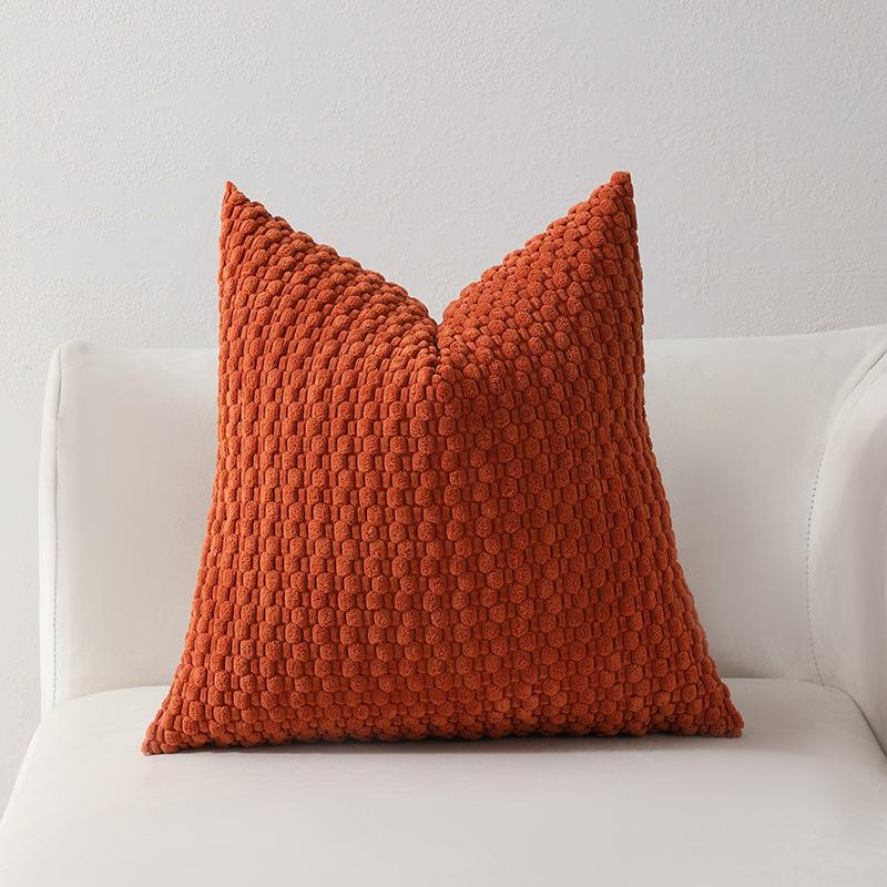 Soft Velvet Double-sided Design Sofa PILLOWS, Office Backrest PILLOWCASES, Bedside CUSHHION COVERS, Durable,  Bed Decoration.