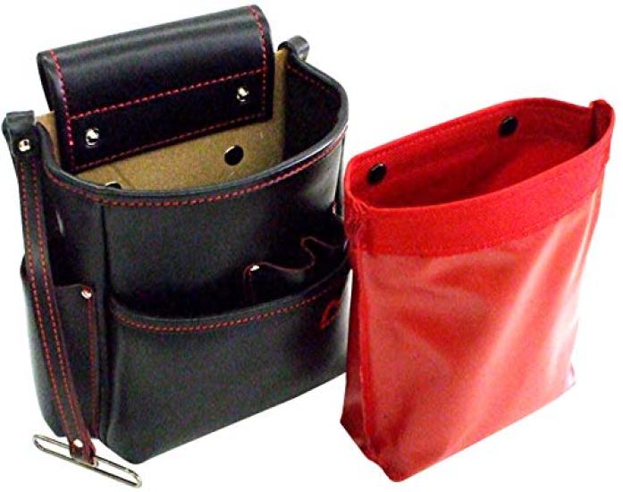 Marvel Waist Gear High Quality Electrician's Pocket, Type, Red, MDP-210HR