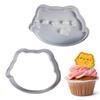 Halloween Ghost Cat Baking Cutters Kitchen Embossing Animal Moulds for Event Bakery Dough Cheese Chocolate Fondant Making