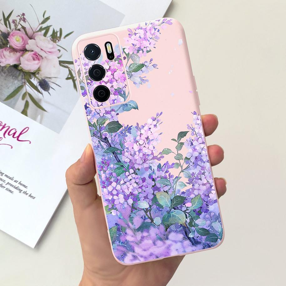 For OPPO A54S Case CPH2273 Phone Cover Popular Flower Cartoon Soft Silicone Funda For OPPO A16 A16S CPH2269 CPH2271 A 16S Bumper
