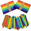 50-500Pcs Colored Wooden Ice Cream Stick Natural Craft Sticks Popsicle Diy Mold Wood Ice Pop Sticks Resin Making Tools