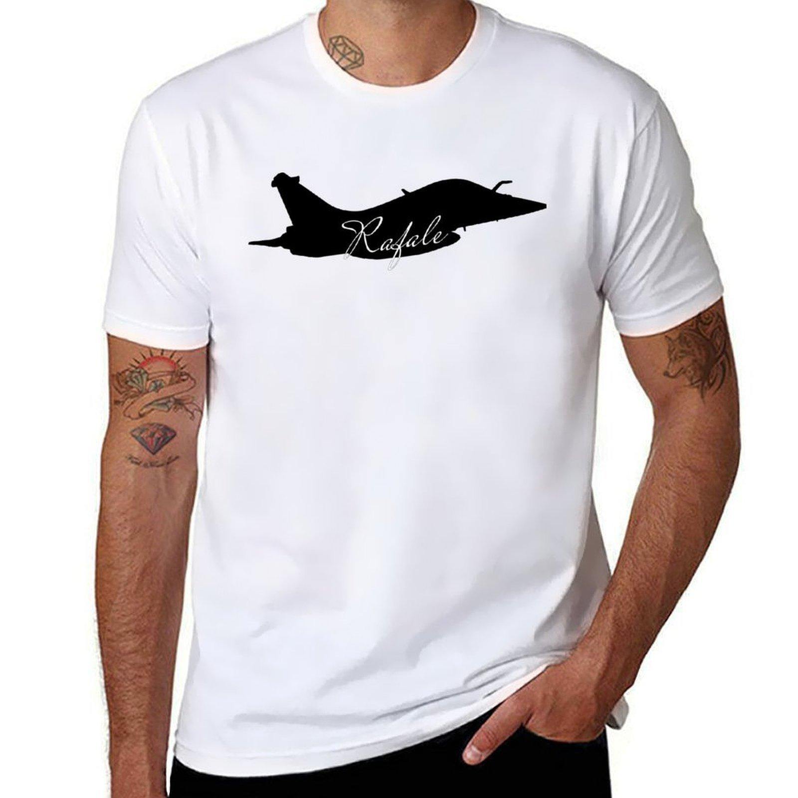 Dassault Rafale French Fighterjet TShirt cotton graphic tees cute clothes anime stuff compression shirt men S