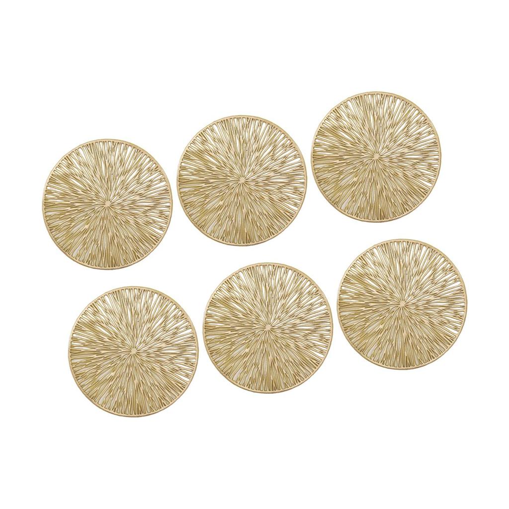 Fashionable Reusable Drink Coasters Round PVC Cup Mats for Coffee Table Protection and Living Room Decor