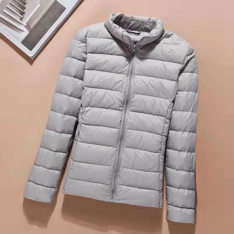 Women Winter Coat Ultra Light White Duck Down Jacket Slim Women Winter Puffer Jacket Portable Windproof Down Coat