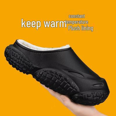 2025 Autumn/Winter Non-Slip Indoor/Outdoor Cotton Slippers with Thick Sole for Couples