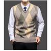 Men S Knit Vest V Neck Sleeveless Pullover Business Casual Sweater