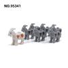 MOC City Series Animal Building Block Figures Goat Wolf Zoo Fram Accessories Block Bricks Children Toys  Playsets Gift Present