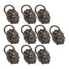 10Pcs Furniture Handles Vintage Unique Animal Head Shape Knobs for Drawers Jewelry Boxes