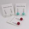 Korean Long Water Drop Bride Pearl Earrings