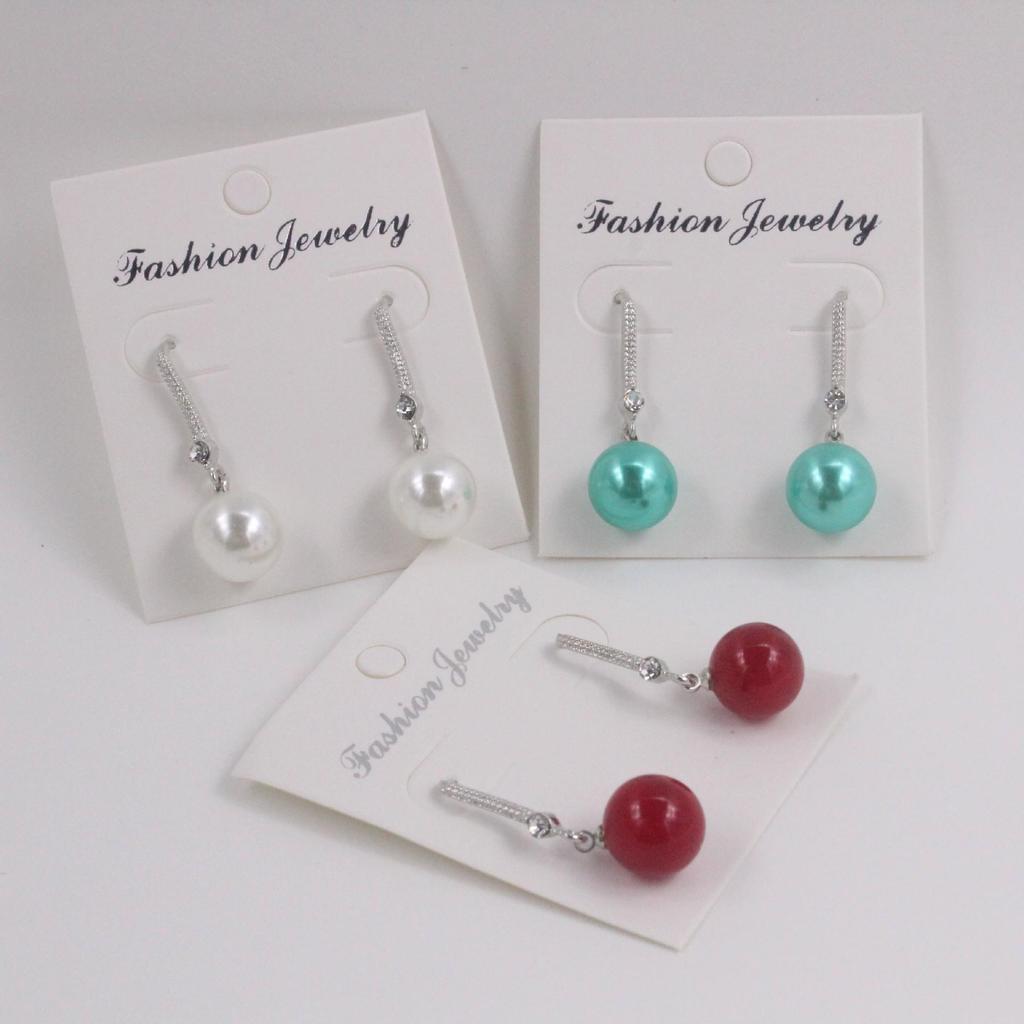 Korean Long Water Drop Bride Pearl Earrings