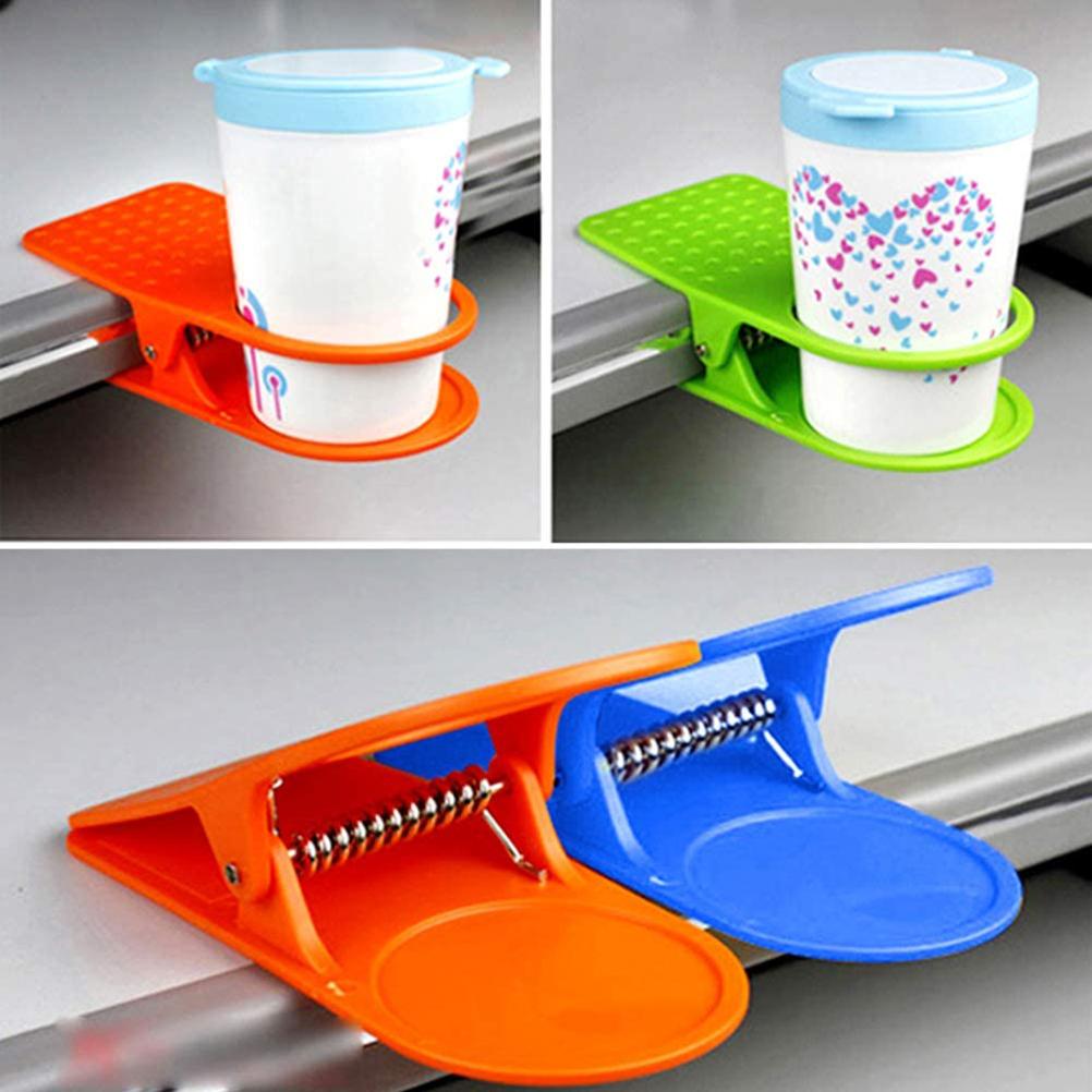 ZK30 4PCS Cup Holder Clip Multifunction Cup Holder with Clip for Drinking Water Coffee