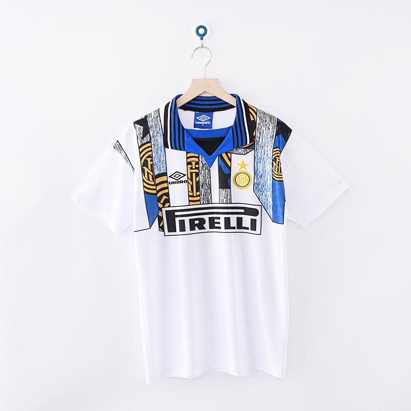0910 Inter Retro Full Series Jersey, Champions League Home and Away Long-sleeved Football Jersey, Commemorative Print Jersey