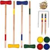 Wooden Croquet Set - MGM - 73cm - 4 Balls - For Children Aged 6 and Up