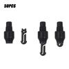 50Pcs/lot High Quality snap Tackle Accessories Fishing Swivels Snap Line clip Rolling Connector Fast Link