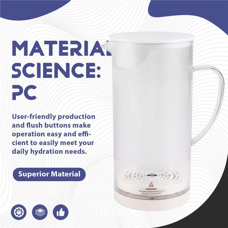 AEE4-1100ML Hydrogen Water Kettle USB Hydrogen Rich Water Generator Kettle Ionized Alkaline Water Electrolysis Pitcher