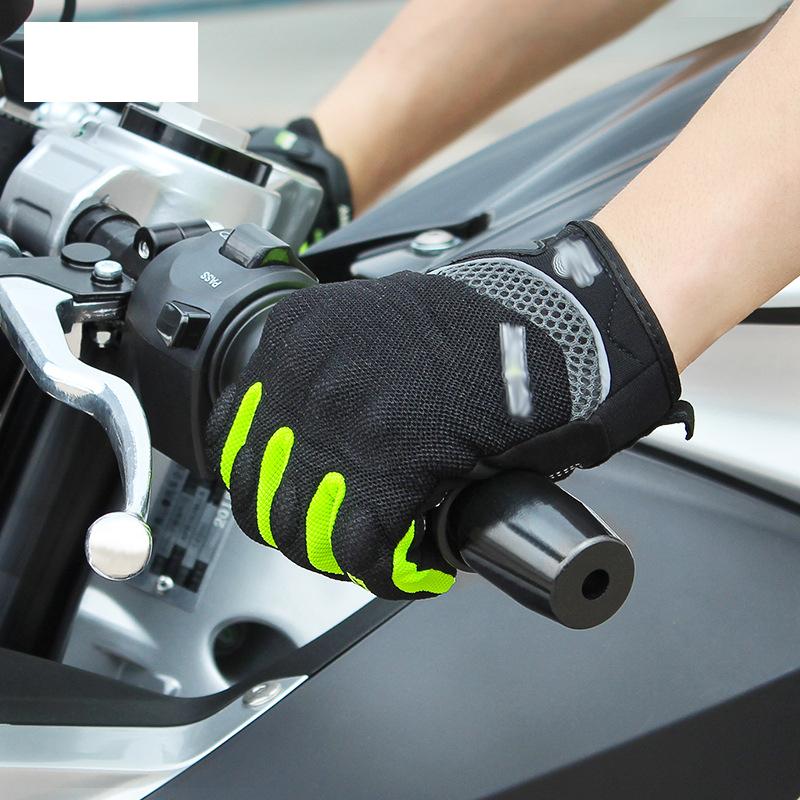 

Мотоциклетные перчатки, зеленые перчатки для мотокросса, велосипедные перчатки с полным пальцем, Guantes, летние мотоциклетные перчатки Luvas Da Motocicleta L зелёный