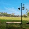 Aluminum Zinc Zinc Alloy Folding Lamp Stand Polyester Portable Lantern Holder Camping Lamp Rod  Fishing