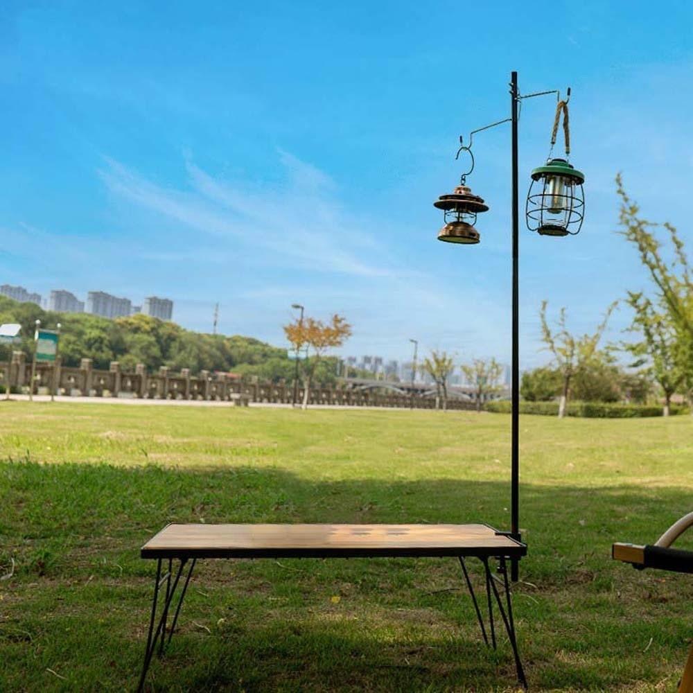 Aluminum Zinc Zinc Alloy Folding Lamp Stand Polyester Portable Lantern Holder Camping Lamp Rod  Fishing