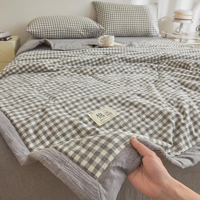 Xinjiang Bomull Luftkonditionering Sommartäcke - Sval, Klass A, Enkelt Sovsalstäcke för Studenter