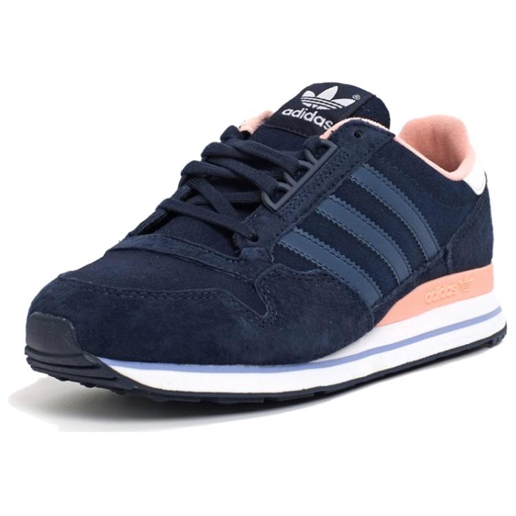 Adidas Originals ZX 500 OG Casual Slip-Resistant Durable Low-Top Running Shoes Women sneaker Dark-Blue B25603